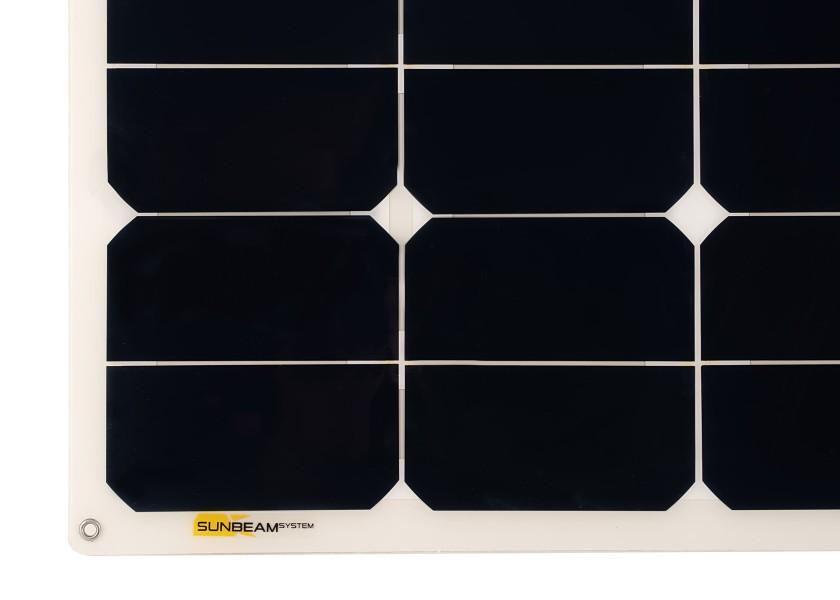 SUNBEAM Nordic 104 – semi - fleksibelt solpanel 104 W (1060 x 540 x 3 mm) - SejlStrøm