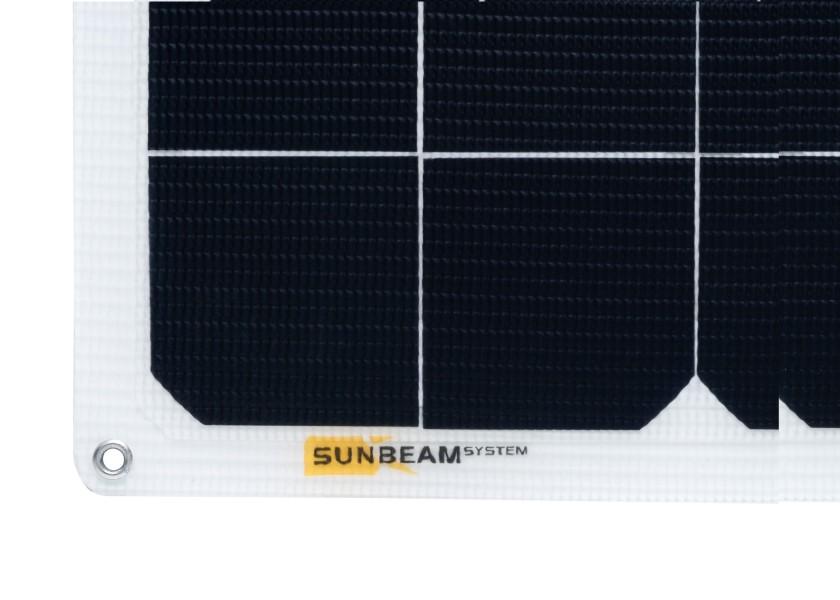 SUNBEAM Tough 55 – semi - fleksibelt solpanel 55 W (540 x 540 x 3 mm) - SejlStrøm