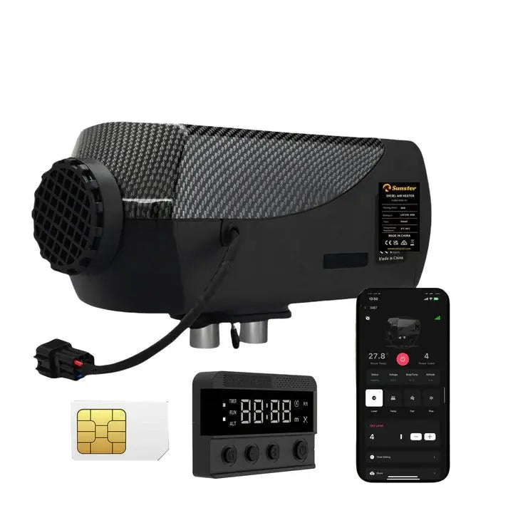 Sunster 8 kW dieselfyr 12/24 V med GSM