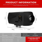 Sunster SH B2 2 kW dieselfyr – splitmodel med Bluetooth