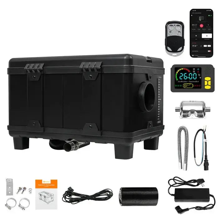 Sunster TB10 8 kW dieselfyr – Toolbox med Bluetooth