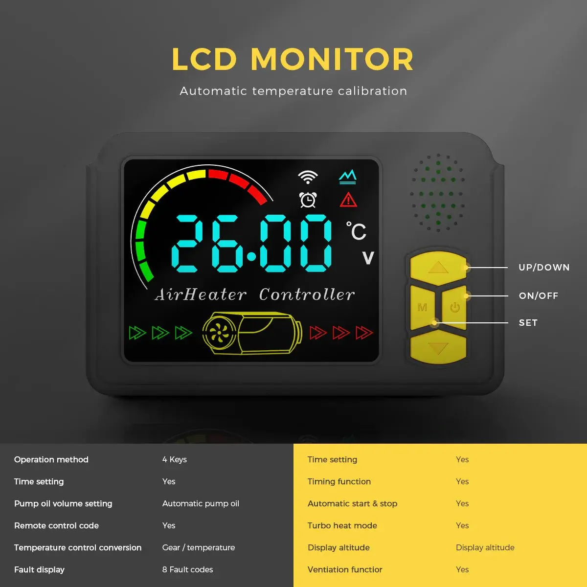 Sunster TB10 8 kW dieselfyr – Toolbox med Bluetooth