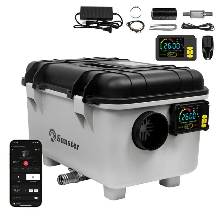 Sunster TB30 8 kW dieselfyr – Toolbox med Bluetooth