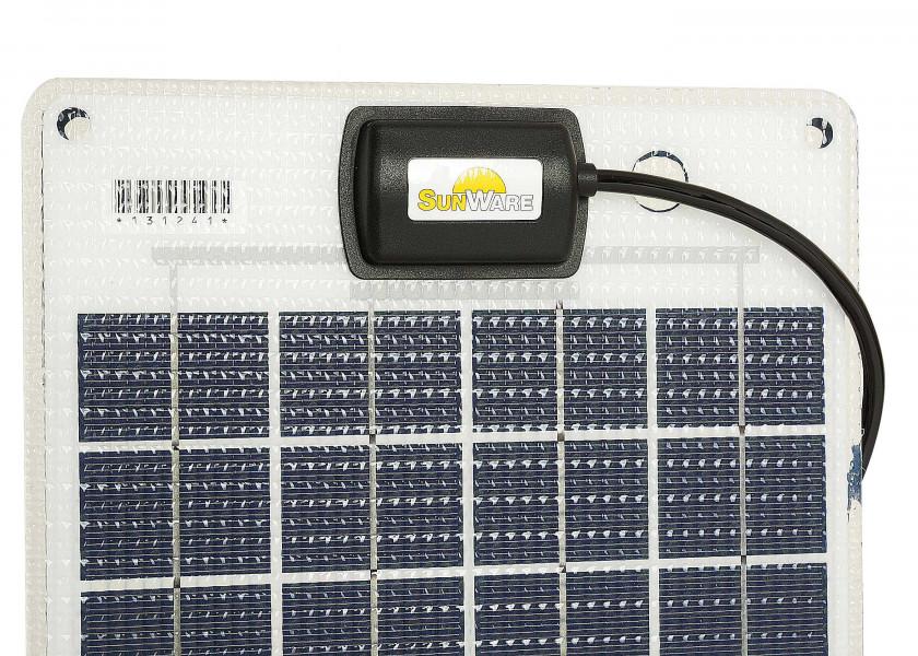 SUNWARE Solcellepanel SW - 20143 – 15 W – semi - fleksibelt solpanel 468 x 243 x 5 mm - SejlStrøm