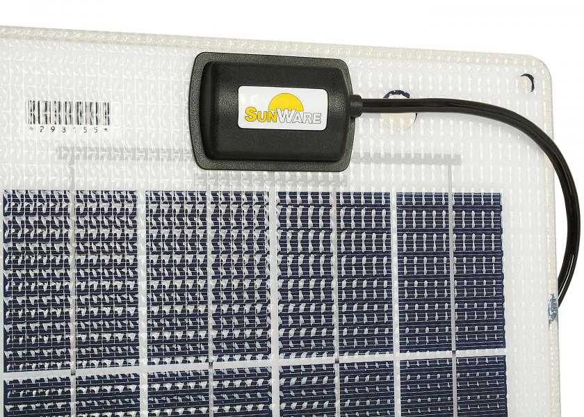 SUNWARE Solcellepanel SW - 20145 – 30 W – semi - fleksibelt solpanel 807 x 273 x 5 mm - SejlStrøm