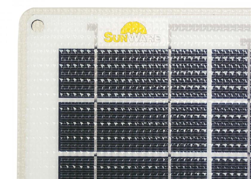 SUNWARE Solcellepanel SW - 20163 – 33 W – semi - fleksibelt solpanel 426 x 481 x 5 mm - SejlStrøm