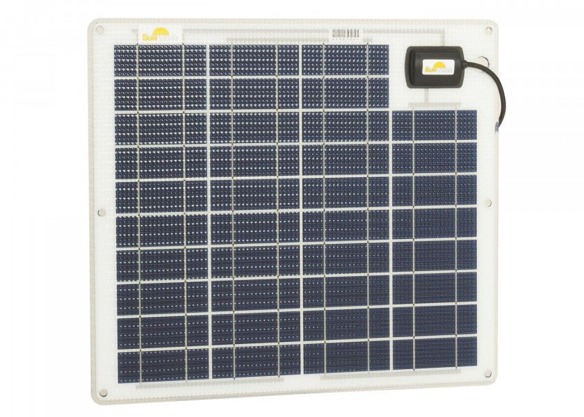 SUNWARE Solcellepanel SW - 20163 – 33 W – semi - fleksibelt solpanel 426 x 481 x 5 mm - SejlStrøm