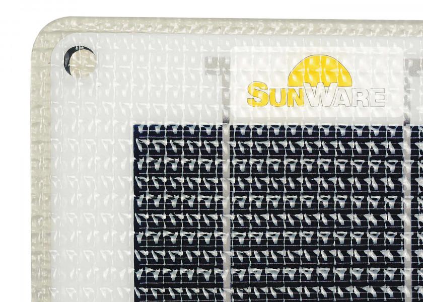 SUNWARE Solcellepanel SW - 20165 – 60 W – semi - fleksibelt solpanel 772 x 481 x 5 mm - SejlStrøm