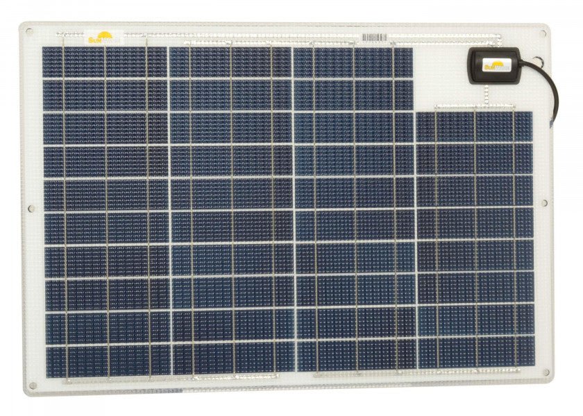 SUNWARE Solcellepanel SW - 20182 – 50 W – semi - fleksibelt solpanel 469 x 689 x 5 mm - SejlStrøm