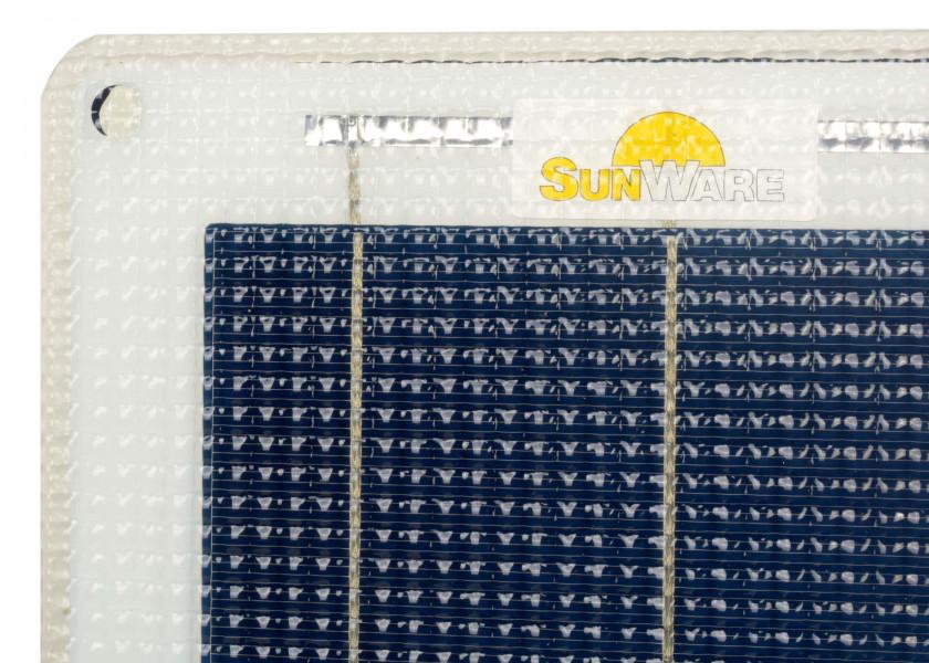 SUNWARE Solcellepanel SW - 20184 – 90 W – semi - fleksibelt solpanel 859 x 689 x 5 mm - SejlStrøm