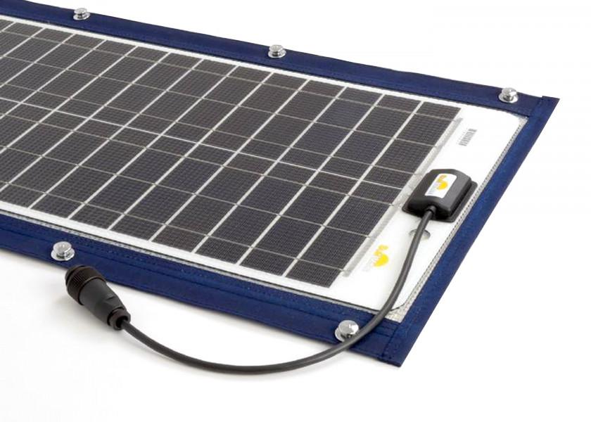 SUNWARE Solcellepanel TX12052 – 60 W – tekstilkant / 1106 x 431 x 3 mm - SejlStrøm