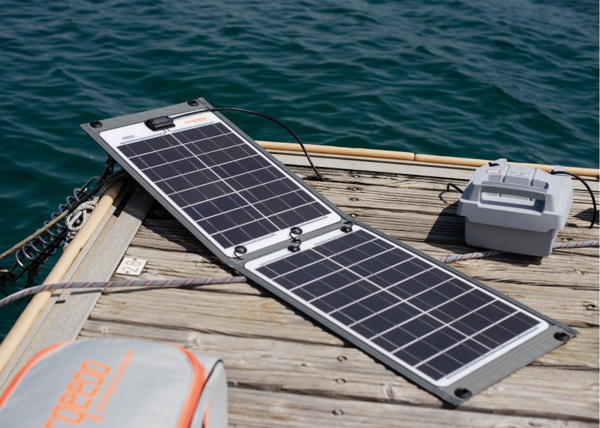 TORQEEDO SUNFOLD 60 solpanel – 60 W – foldbart solpanel 1215 x 376 mm – til elektriske påhængsmotorer - SejlStrøm