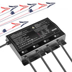 VEVOR IP68 marinebatterilader – 4 banke á 10 A / 12 V – detaljebillede 2