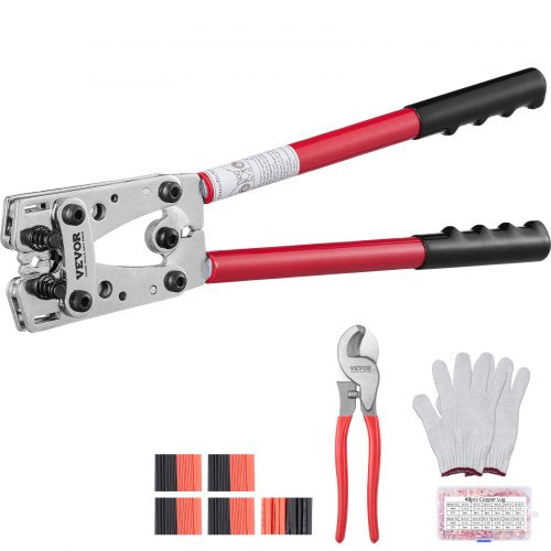 VEVOR kabelskotang 6–50 mm² – med kabelsko og krympeflex – detaljebillede 2