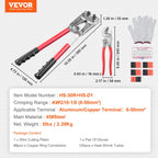 VEVOR kabelskotang 6–50 mm² – med kabelsko og krympeflex – detaljebillede 8