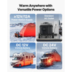 VEVOR dieselvarmer 8 kW 12/24 V – trolley med 5 l tank og Bluetooth – billede 7