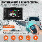 VEVOR dieselvarmer 8 kW 12 V – LCD, fjernbetjening og komplet sæt – billede 5
