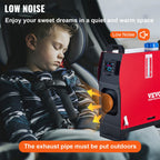 VEVOR dieselvarmer 8 kW 12 V – LCD, fjernbetjening og lyddæmper – billede 6