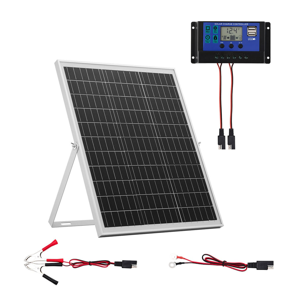 VEVOR 25 W solcelle-vedligeholdelseslader til 12 V batteri – MPPT – officielt VEVOR produktbillede