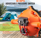 VEVOR 12 V membran vandpumpe – 18,93 L/min med automatisk trykafbryder, 40 - 100 PSI - SejlStrøm