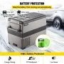 VEVOR 45L Bærbar Kompressor Køleboks 12V / 24V / 230V – Til Bil, Båd & Camping - SejlStrøm