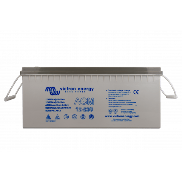 Victron 12V/230Ah AGM Super Cycle Batteri (M8) - SejlStrøm