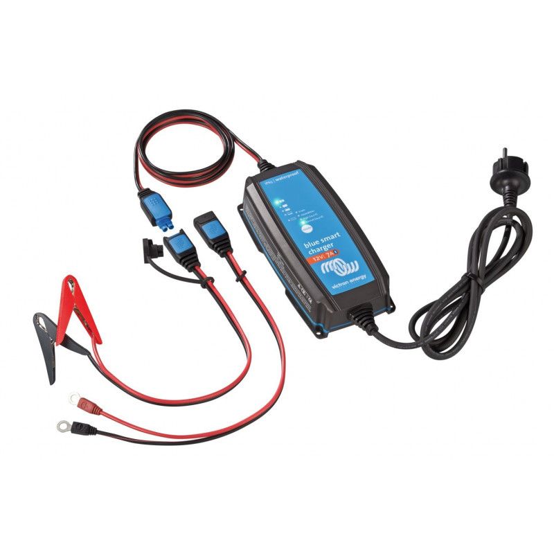 Victron Blue Smart IP65 Charger 12/7 + DC connector – 12 V Batterioplader med Bluetooth - CamperStrøm