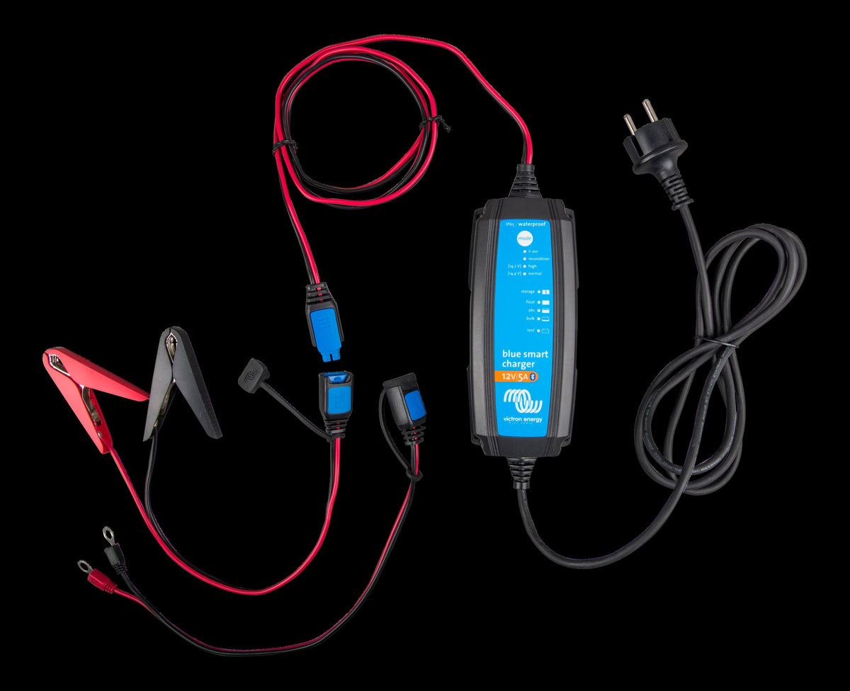 Victron Blue Smart IP65s 12/5 – 12 V / 5 A batterioplader med Bluetooth – originalt produktfoto