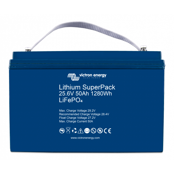 Victron Lithium SuperPack 25,6V/50Ah (M8) - SejlStrøm