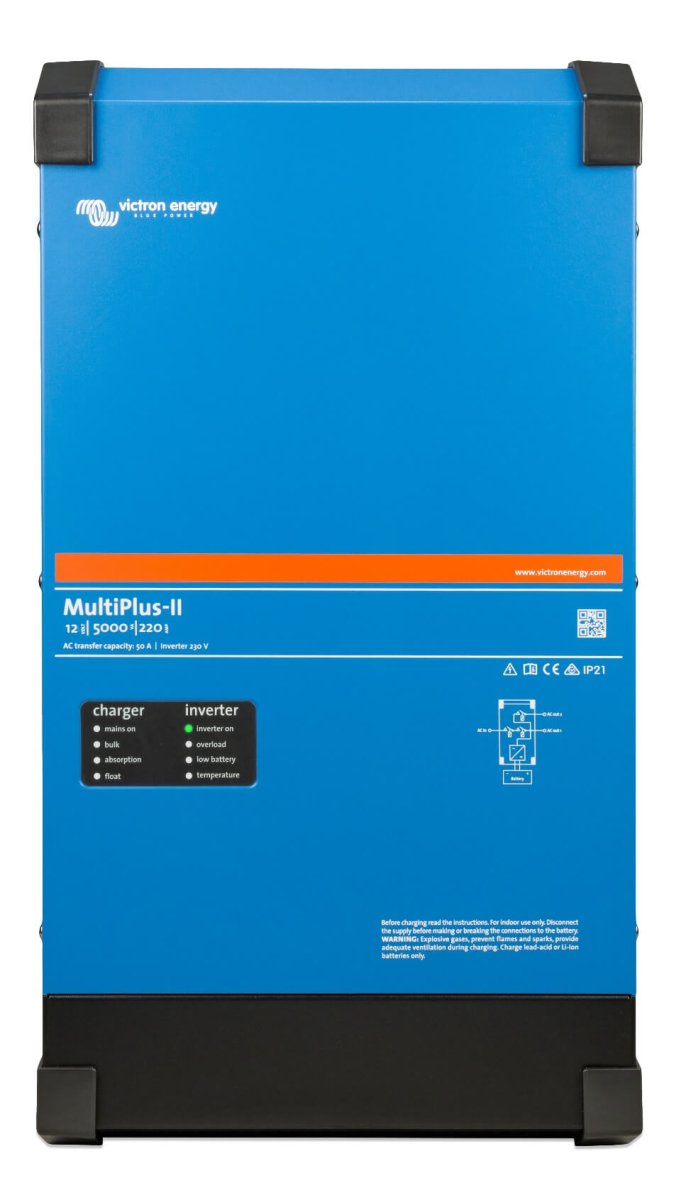 Victron MultiPlus-II 12/5000/220-50 – 12 V Inverter & Batterioplader (5000 VA / 4000 W, 220 A Charger, 50 A Transfer)