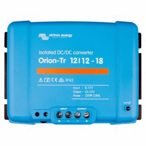 Victron Orion‑Tr 12/12 V DC‑DC Converter – 18 A (220 W, Isoleret) - CamperStrøm