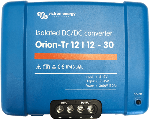 Victron Orion‑Tr 12/12 V DC‑DC Converter – 30 A (360 W, Isoleret) - CamperStrøm