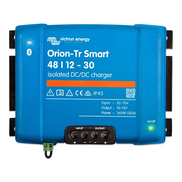 Victron Orion‑Tr Smart DC‑DC Charger – 48 V → 12 V, 30 A (360 W, Galvanisk Isoleret) - CamperStrøm