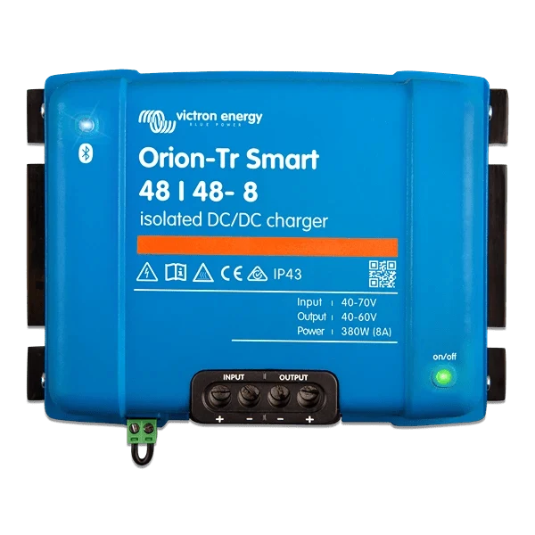 Victron Orion‑Tr Smart DC‑DC Charger – 48 V → 48 V, 8 A (380 W, Galvanisk Isoleret) - CamperStrøm