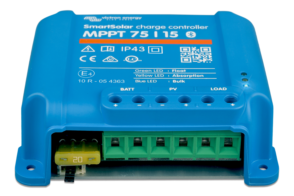 Victron SmartSolar MPPT 75/15 – solcelleregulator med Bluetooth – originalt produktfoto
