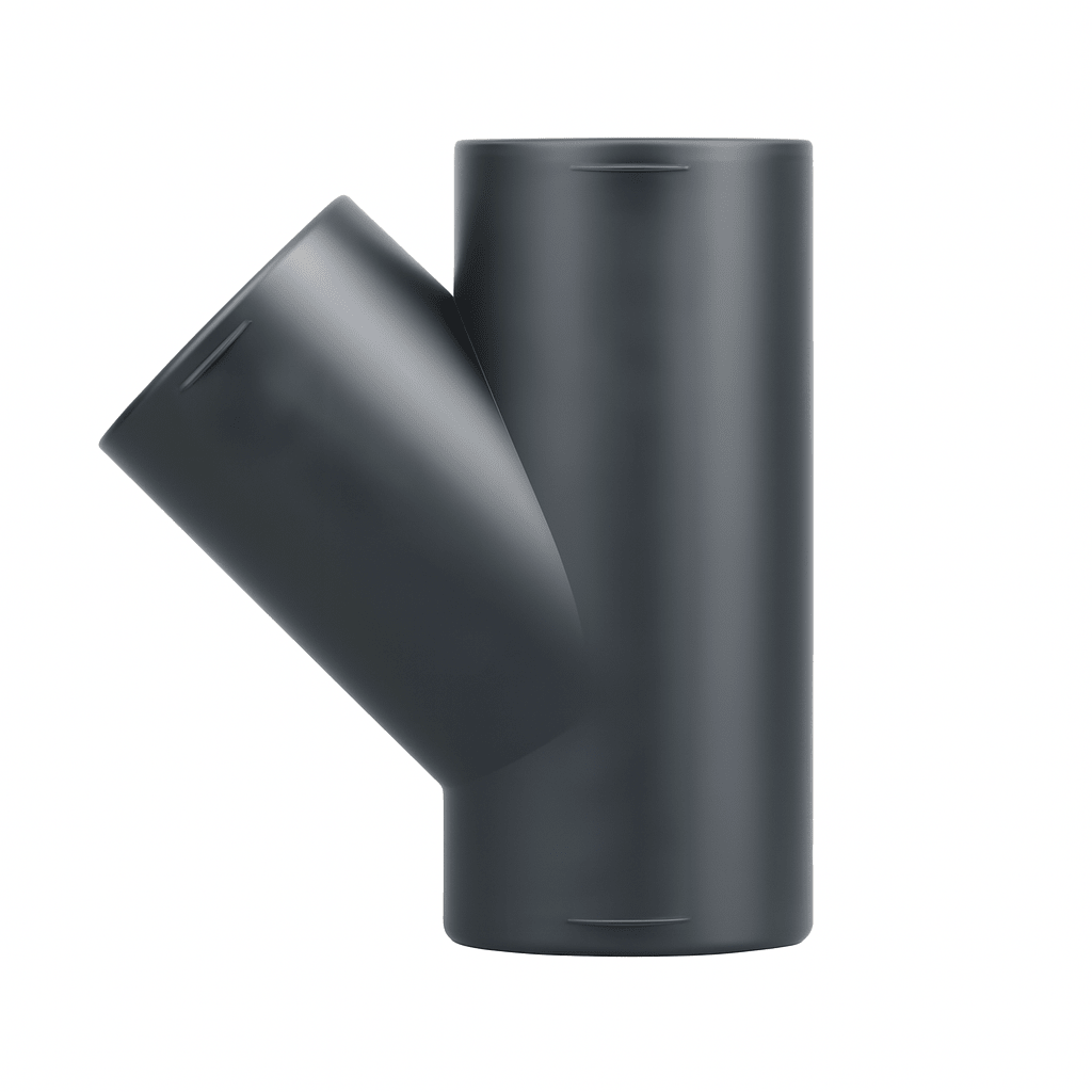Y-stykke med Sideudgang – Varmluft Fordeling (Ø60 mm & Ø75 mm)